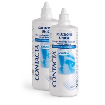 SOLUZIONE PER LENTI A CONTATTO CONTACTA 2 PEZZI x 360 ML